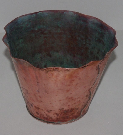 +MBA #3131-0092  ""Vintage Artistic Manufactures Solid Copper Flower Pot"