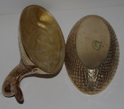 +MBA #3131-0114  "Vintage Leonard Silver Mfg Co Brass Mallard Duck Trinket Box"