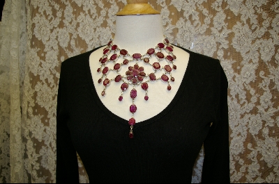 +MBA #RRN    54 Stone Russian Ruby Necklace