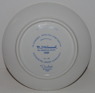 +MBA #3131-258  "Gobel 19th Annual 1989 Collectors Plate"