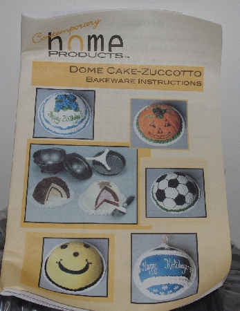 +MBA #3232-0367   "Contempary Home Products Dome Cake-Zuccotto 4 Piece Bakeware Set"