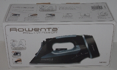 +MBA #3232-0014   "Black Rowenta Effective Comfort Model #DW2092 Iron"