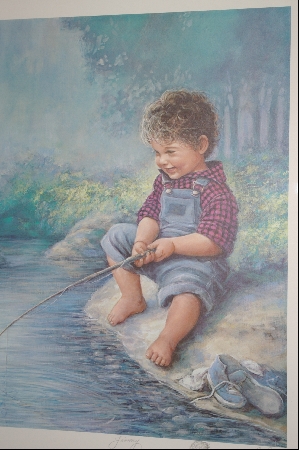 +MBA #8-007   " Rare From The 1980's "Jimmy" A Limited Edition Lithograph Artist Proof Done By Artist Sue Etem