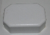 +MBA #3333-516  "Set Of 3 Rectangle Shaped 4 Part White Plastic Soap Molds"