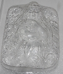 +MBA #3333-641   "Set Of 2 Angel With Arms Crossed 3D Heavy Duty Clear Plastic Soap Molds" 