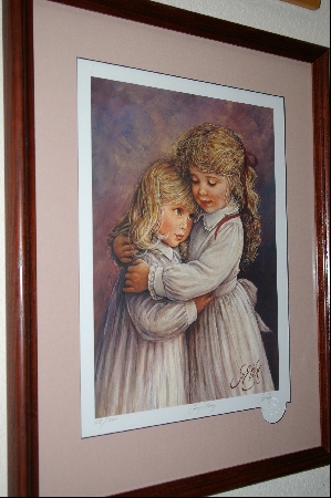 +MBA #8-047  " Rare 1987 "SISSY & MISSY By Artist Sue Etem Custom Framed Lithograph
