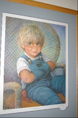 +MBA #8-062  " Rare 1985 "CAMERON" Limited Edtion Lithograph By Artist Sue Etem Custom Framed