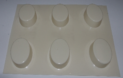 +MBA #3333-703  "Lot Of 3 Plastic 6 Bar Soap Molds"