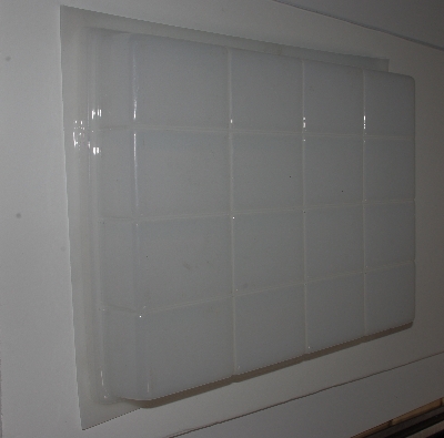 +MBA #3333-447  "Large White Plastic  16 Bar Soap Mold"