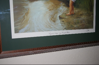 +MBA #8-153  "Rare 1990 "Crystal' Creek"  Signed & Numbered Limited Edition Lithograph By Artist Donald Zolan & Custom Framed