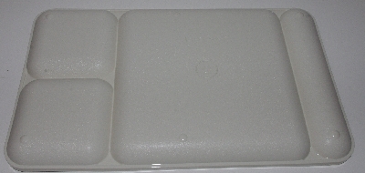 +MBA #3434-557   "Set Of 8 Almond Colored Tupperware Divided Lunch Trays #1535-6"