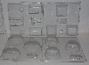 +MBA #3434-419   "Milky Way Set Of 4 Hard Plastic Soap Molds In 4 Shapes"