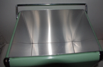 +MBA #3434-351   "Retro Products Green With Red Lettering Doctor Pepper All Steel 6-Pack Cooler"