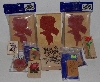 +MBA #3434-224   " 1990's Set Of 10 Rose Rubber Stamps"
