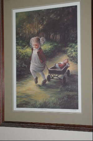 +MBA #8-252  "Rare 1982 "THE WAGON" Limited Edition Hand Signed & Numbered By Artist Sue Etem & Comes Custom Framed