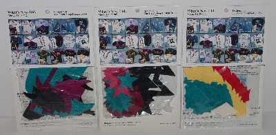 +MBA #3434-0071  " 1993 Set Of (3) Ultrasuede Iron On Applique Kits"