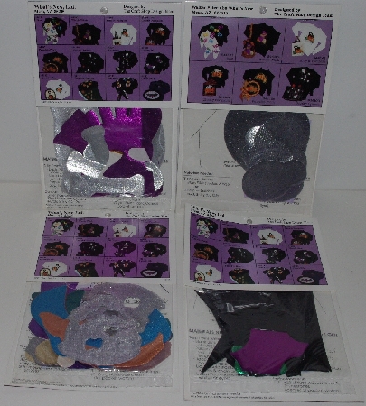 +MBA #3434-0082   " (4) What's New Glitzy Shirts Halloween Iron Applique Kits"