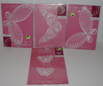 +MBA #3434-160  "Set Of 7 White Lace Appliques"