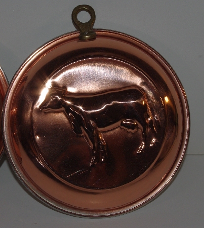 +MBA #3434-641   " 1980's Set Of 3 Copper Molds"