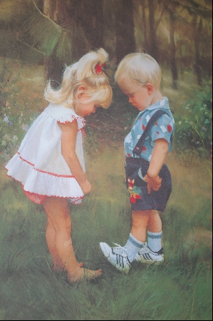 +MBA #8-227  "1992 "NEW SHOES" Limited Edition Signed & Numbered Lithograph By Artist Donals Zolan & Comes Custom Framed