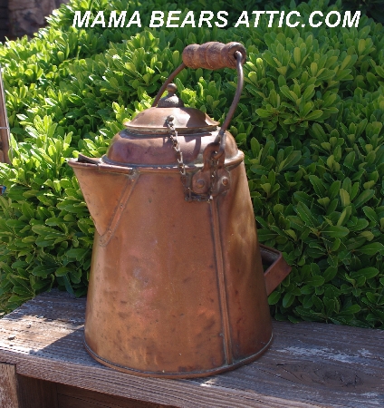 +MBA #3434-0001    "Large Vintage Copper Kettle"