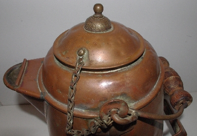 +MBA #3434-0001    "Large Vintage Copper Kettle"