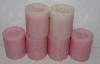 +MBA #3535-1004   "Candle Impressions Set Of 6 Pink Flameless Candles"