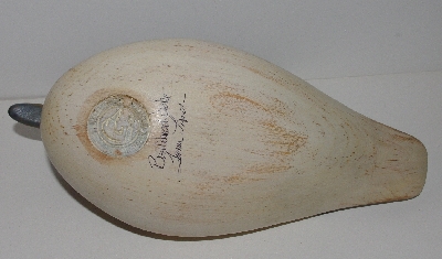 +MBA #3535-997   "Ducks Unlimited 1998-1999 Hand Signed Bufflehead Drake Duck Decoy"