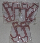 +MBA #3535-873   "Set Of 12 Mauve Pink Huggable Door Hooks"