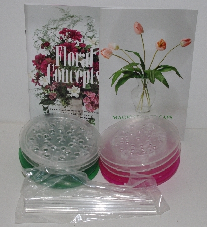 +MBA #3535-610   "Bow Master Floral Concepts Set Of 10 Flower Magic Caps With Idea Book"