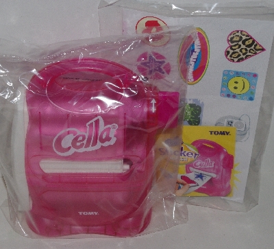 +MBA #3535-631   "Pink Cella Sticker Maker With 18 Ft Sricker Tape & Design Sheet"