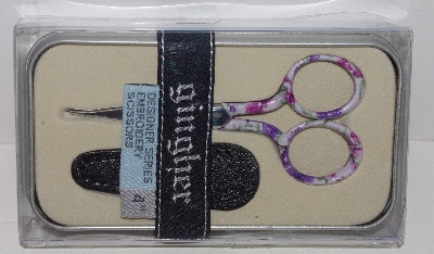 +MBA #3535-394   "2007 Gingher Ashley 4" Designer Series Embroidery Scissors"