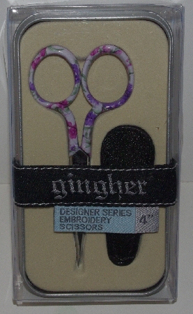 +MBA #3535-394   "2007 Gingher Ashley 4" Designer Series Embroidery Scissors"