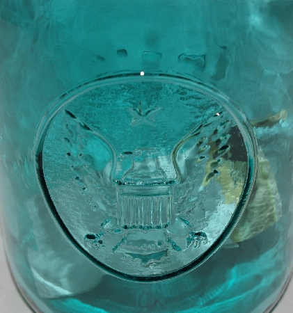 +MBA #3535-454   "1977 Ball Green Glass Half Gallon Canning Jar"