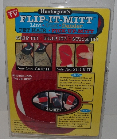 +MBA #3535-432   "Huntington's Flip-It-Mitt Pet hair Remover"