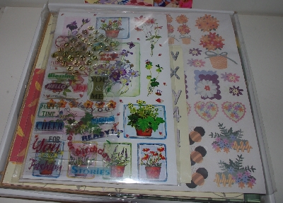 +MBA #3535-488   2004 Memories Direct 7000 Piece Scrapbooking Set "Green"