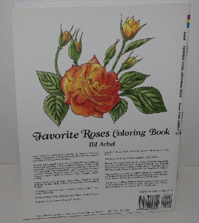 +MBA #3535-375   "1988 Favorite Roses Coloring Book By Ilil Arbel"
