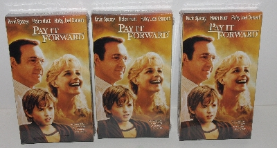 MBA #3535-278   "2000 Set Of 3 Pay It Foward VHS Tapes"