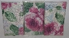 +MBA #3535-267  "Set Of 12 Rose Garden Cloth Napkins"