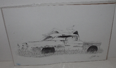 +MBA #3535-145  Limited Edition 1955 Chevy Belair Pencil Print By Ian E. Jones"