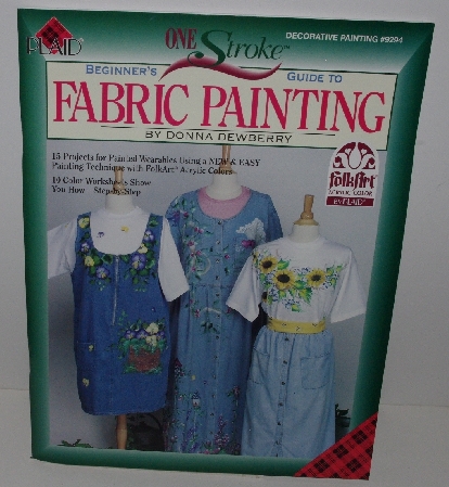 +MBA #3535-916   "1996 Plaid Beginners Guide To Fabric Painting By Donna Dewberry"
