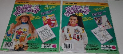 +MBA #3535-0021   "1990 Set Of 8 Tulip Shaded Transfers"