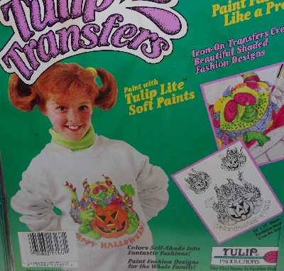 +MBA #3535-0021   "1990 Set Of 8 Tulip Shaded Transfers"