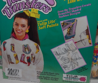 +MBA #3535-0021   "1990 Set Of 8 Tulip Shaded Transfers"