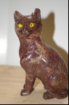 +MBA #4-101  "Large Hand Carved & Polished "Jasper" Gemstone Cat