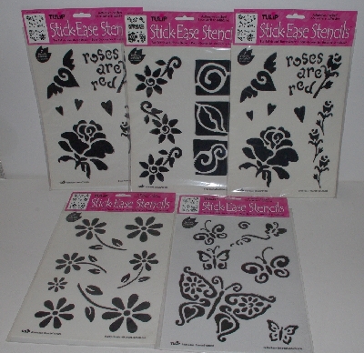 +MBA #3535-0034   "1999 Set Of 5 Tulip Stick-Ease Stencils"