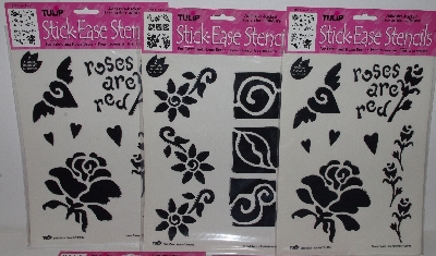 +MBA #3535-0034   "1999 Set Of 5 Tulip Stick-Ease Stencils"