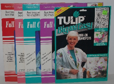 +MBA #3535-0049   "1990 & 1992 Set Of 5 Iron On Transfer Packs"