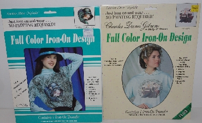 +MBA #3535-0051   "1990 & 1991 Set Of 5 Packs Fashion Show Originals Full Color Iron On Transfers"