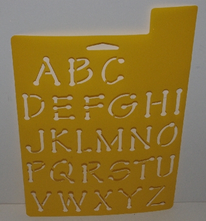 +MBA #3636-189   "2007 Delta Alphabet Stencil"